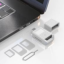USB-C SIM Card Reader - Includes Standard/Micro/Nano SIM Card Adapters Kit & Eject Pin - USB C to Sim Card Adapter for Backup Edit Add Delete and Read Messages/Contacts - SIM Adapters for Windows - Image 1