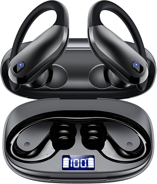 Wireless Earbuds,Bluetooth 5.4 Ear buds,Sport Headphones with Earhooks