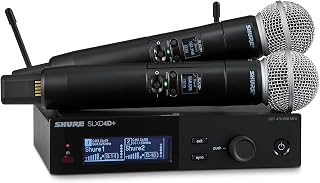 Shure SLXD24D+ Dual Wireless System with SM58 Capsule - G57 Band - Image 1