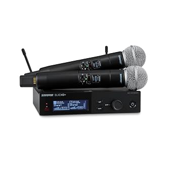Shure SLXD24D+ Dual Wireless System with SM58 Capsule - G57 Band