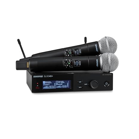 Shure SLXD24D+ Dual Wireless System with SM58 Capsule - G57 Band