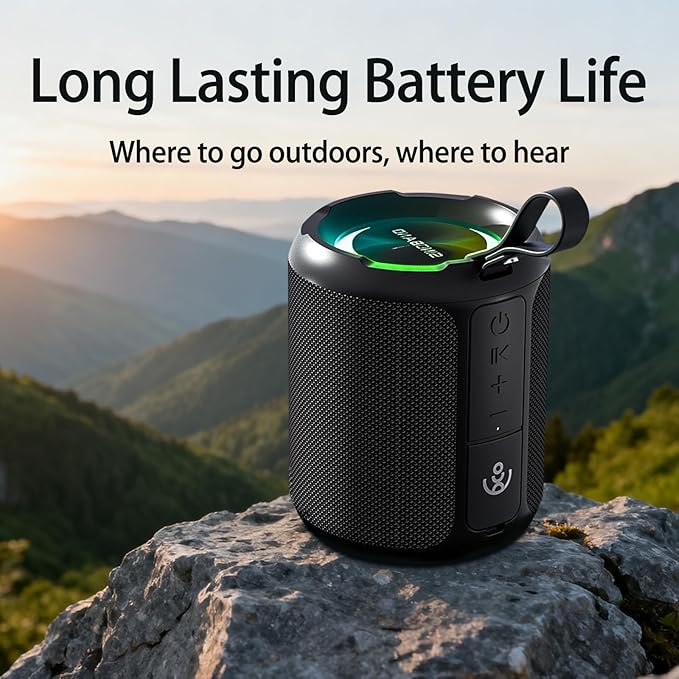 xdobo SINOBAND 3 Kingdoms Portable Bluetooth Speaker Small Bluetooth Speakers Waterproof 20 Hour Playtime Computer Speakers Wireless with RGB Lights for Party/Beach/Home/Outdoor/Birthday Gift