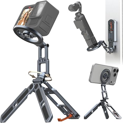 Magnetic Phone Stand Tripod for MagSafe iPhone | 2-in-1 Action Camera Mount