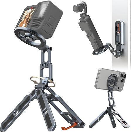 Magnetic Phone Stand Tripod for MagSafe iPhone | 2-in-1 Action Camera Mount