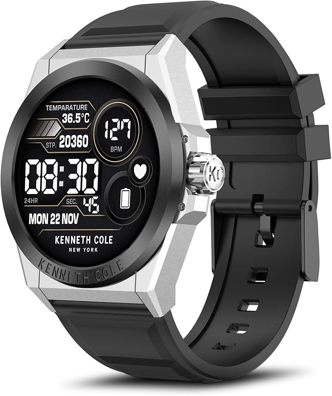 Smart Watches for Men, 1.32" HD Round Touchscreen Smartwatch, Heart Rate/SpO2/Sleep Monitor, Call Notification, 100+ Sports Modes, IP68 Waterproof Fitness Watch for iPhone Android Compatible (Silver)