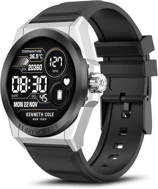 Smart Watches for Men, 1.32" HD Round Touchscreen Smartwatch, Heart Rate/SpO2/Sleep Monitor, Call Notification, 100+ Sports Modes, IP68 Waterproof Fitness Watch for iPhone Android Compatible (Silver)
