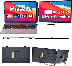 Laptop Screen Extender 14", Ultra Thin 0.27" FHD 1080P Portable Monitor for Laptop 13-17.3", Plug n Play Extra Monitor Extender, Eye Care Second Screen for MacBook/Windows/Android/Switch/PS5 - Image 1