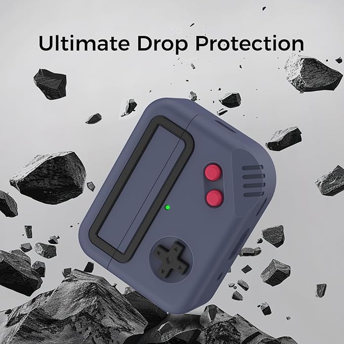 Silicone Airpods Pro Case Protective Covers Skin Game-Machine for Airpods Pro 2nd Generation (Midnight Blue)
