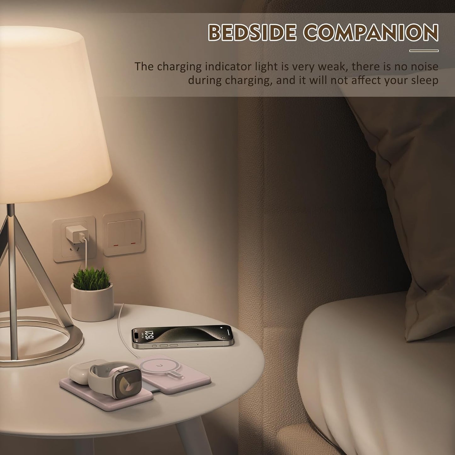 3-in-1 Wireless Charging Station — iPhone, Apple Watch & AirPods