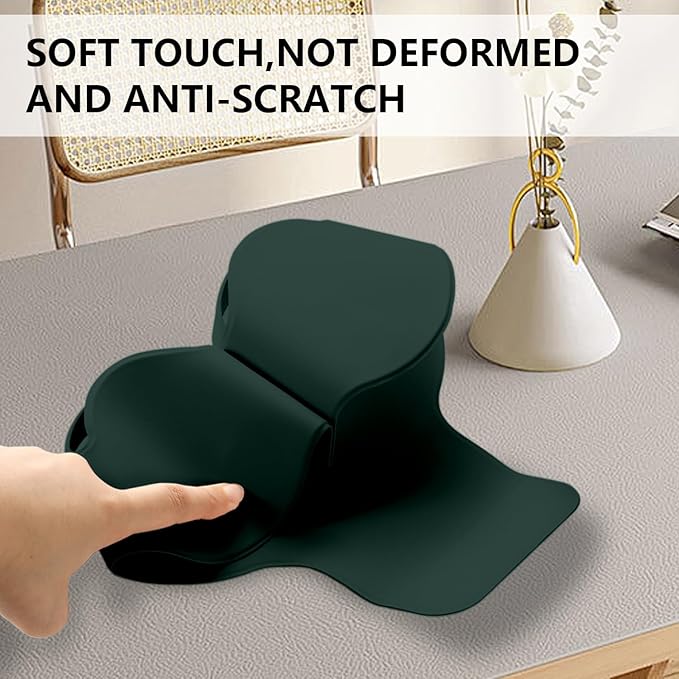 Maxjoy for Apple Airpods Max Smart Case Cover, Soft PU Leather Protective Cover Accessories for Airpod Max with Sleep Mode, Anti-Dust Travel Carrying Case for Airpods Pro Max Headphones, Dark Green