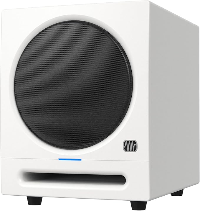 PreSonus Eris Sub 8 BT White 8-inch Front-Firing Studio Subwoofer with Bluetooth Wireless Technology