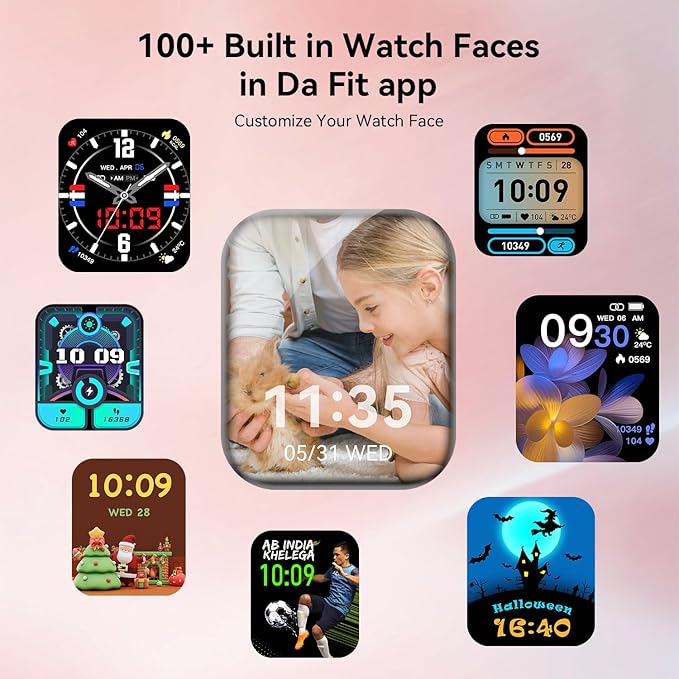 Smart Watch, 1.85" Smartwatch for Men Women (Answer/Make Call), Heart Rate, Sleep Monitor, Pedometer, 120+ Sport Modes Activity Tracker, IP68 Waterproof Fitness Watch for Android iOS (Rose Gold)