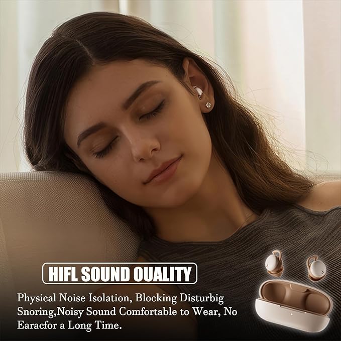 Sleep Headphones Bluetooth 5.3 Noise Cancelling Earbuds for Sleep Sleep Headphones Wireless Sleep Earbuds Sleep Earbuds for Side Sleepers Sleep Earbuds Noise Cancelling