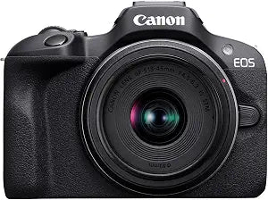 Canon EOS R100 Mirrorless Camera RF-S18-45mm F4.5-6.3 is STM Lens Kit