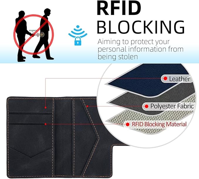 for Apple Magsafe Wallet,Magnetic Phone Wallet for iPhone 16/15/14 Pro Max/14 Pro/14 Plus/13/12 Series,5 Card Holders with Magsafe and RFID Blocking,Vegan Leather,Black
