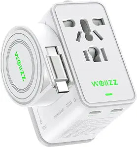 75W GaN Fast Charging European Plug Travel Universal Adapter