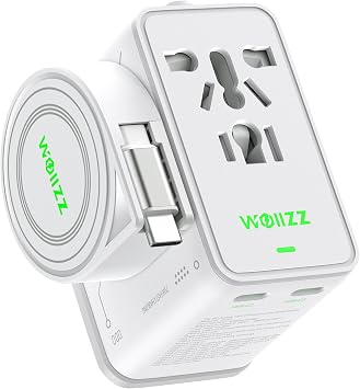 75W GaN Fast Charging European Plug Travel Universal Adapter