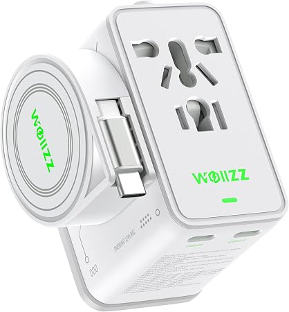 75W GaN Fast Charging European Plug Travel Universal Adapter