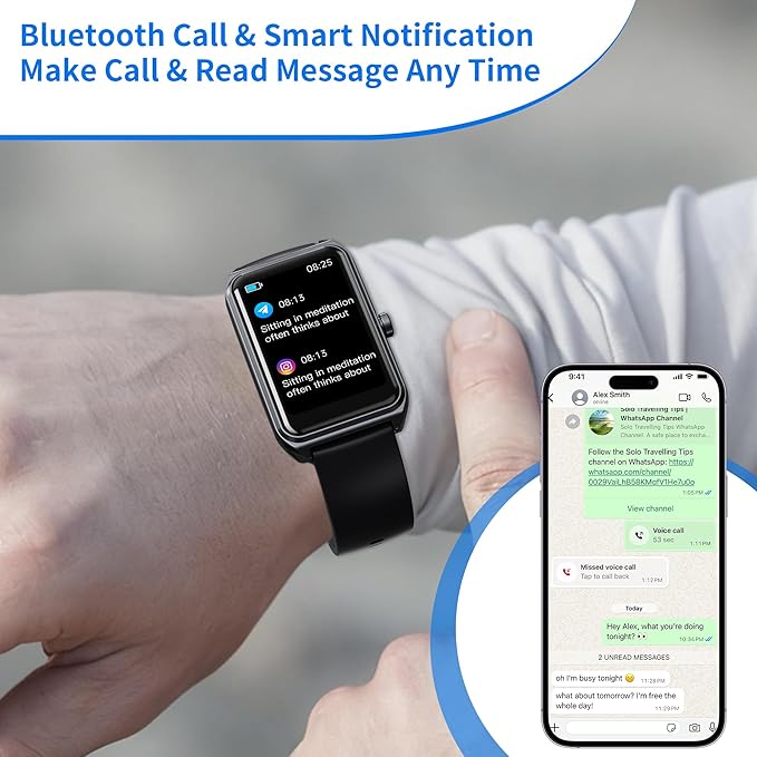 Smart Watch for Men Women (Answer/Make Calls), 1.57" HD, Heart Rate & SpO2 & Sleep Monitor, 100+ Sports Modes, IP68 Waterproof, Smartwatch Fitness Activity Tracker for Android, for iOS