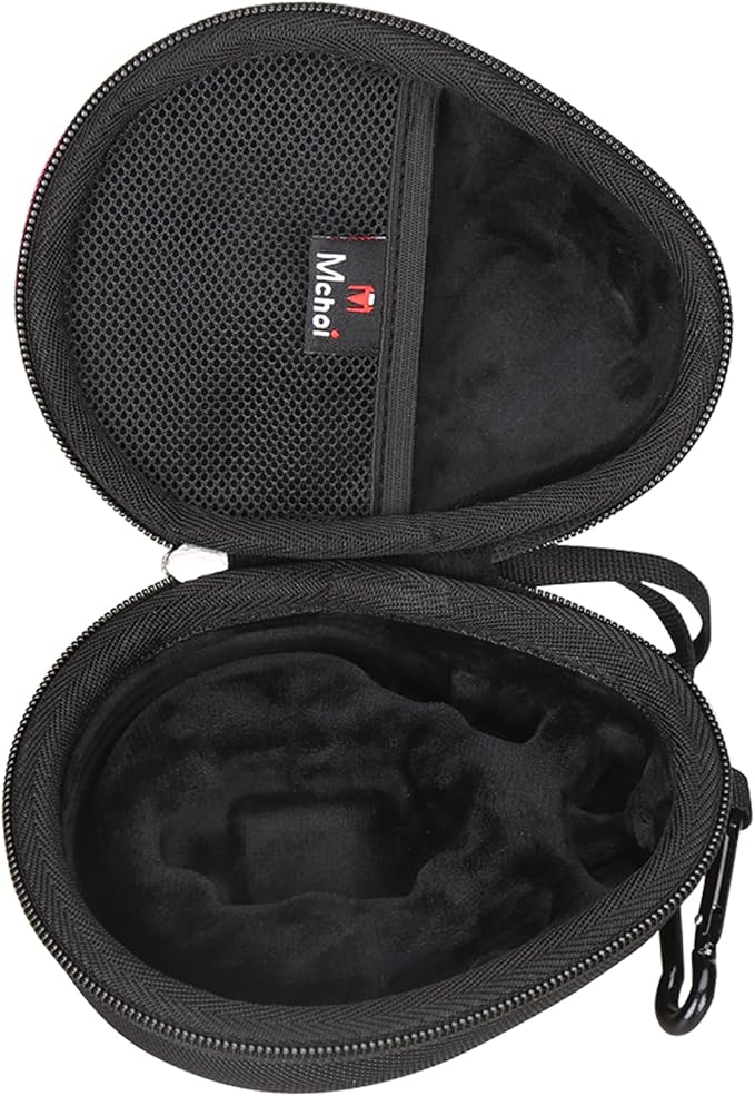 Mchoi Hard Case Suitable for Aftershokz Aeropex/Aftershokz Titanium Mini/Aftershokz Air/Aftershokz Openmove/Openrun Pro, Open-Ear Wireless Bone Conduction Headphones, Black, Case Only