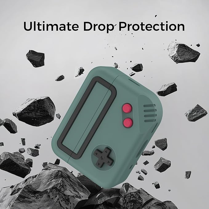 for AirPods Pro 3 Case - 2025 Silicone Game Console Design Case for Apple AirPods Pro 3rd Generation, Cute Airpod Pro 3 Cover for Men/Women (Pine Green)