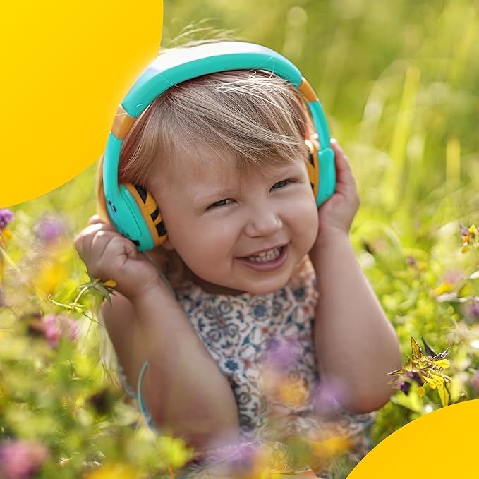 Kidrox Wired Toddler Headphones for 1-7 Years Old — 85dB Volume Limited Baby Headphones for Plane and Car Travel — Children Headset for Airplane, iPad and Tablet, Kids Headphone with Cord for Children