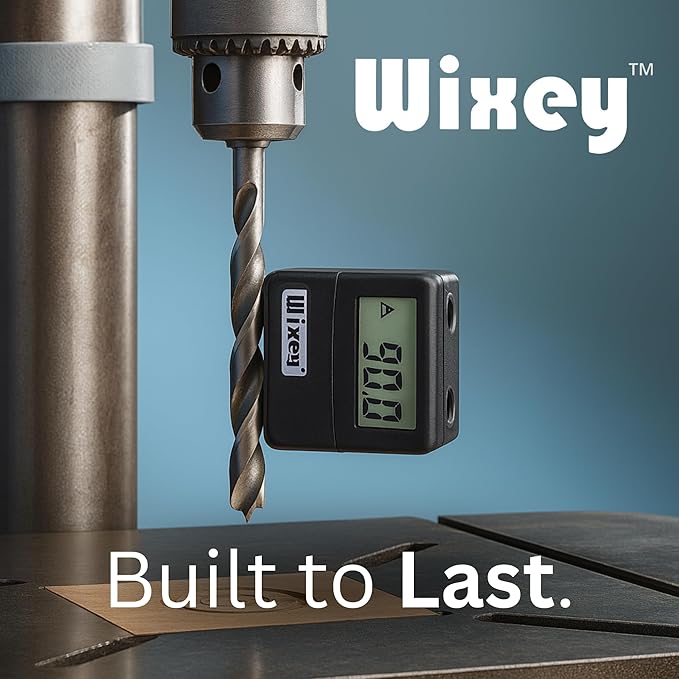 Wixey Digital Angle Gauge w/Flip-Out Display–Easy-to-Read Magnetic Digital Angle Finder for Setting The Angles of Jointer Fences & More – Perfect Ultra-Precise Measuring Tools for Woodworking Tasks