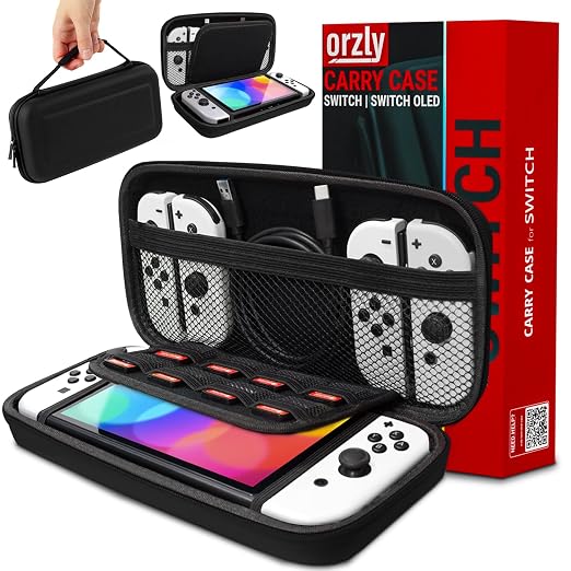 Orzly Carrying Case for Nintendo Switch 1 with Screen Padding (2017-2025)
