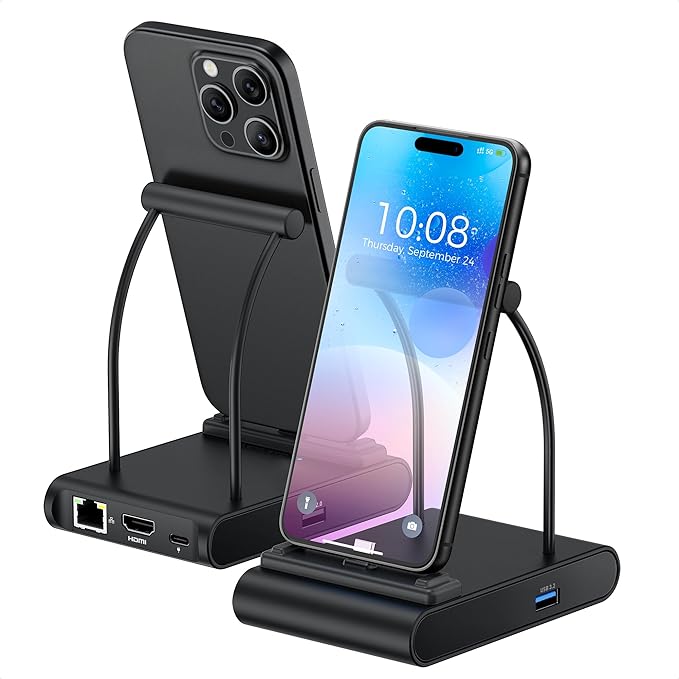 Cable Matters 5-in-1 iPhone 16/15 USB C Hub, 4K@60Hz HDMI