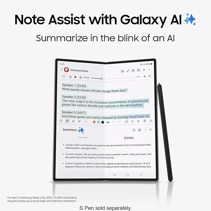 Samsung Galaxy Z Fold 6 5G US Version, 512GB, Pink - Unlocked (Renewed)