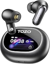 TOZO NC20 Pro Active Noise Cancelling Wireless Earbuds, Smart LCD Screen - Image 1