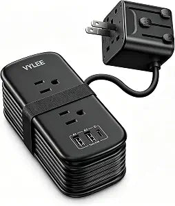 VYLEE Universal Travel Adapter with 6FT Extension Cord