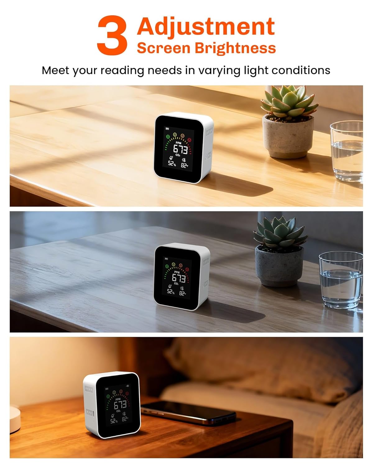 CO2 Monitor — NDIR Sensor, Real-Time Air Quality Display