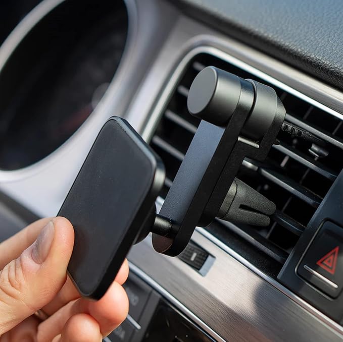 Peak Design Mobile Car Vent Mount, Non-Charging, Magnetic Mounting Technology, Adjustable, Aluminum Construction, 360-Degree Swivel Arm, Compatible with MagSafe Cases