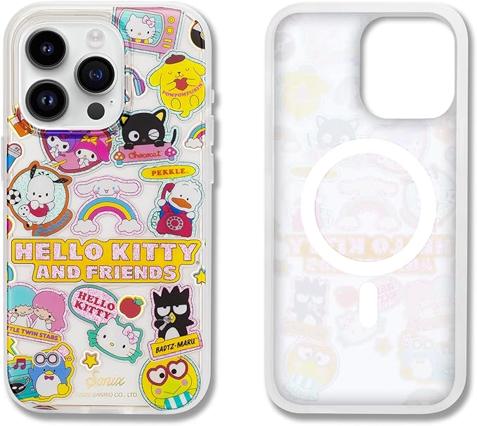 Sonix x Sanrio Case for iPhone 15 Pro Max | Compatible with MagSafe | 10ft Drop Tested | Hello Kitty and Friends Stickers