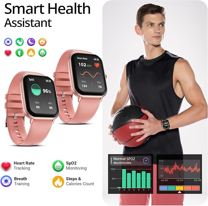 Fire-Boltt Ninja Call Pro Max 51.05mm (2.01 inch) Display Smart Watch, Bluetooth Calling, 120+ Sports Modes, Health Suite, Voice Assistance