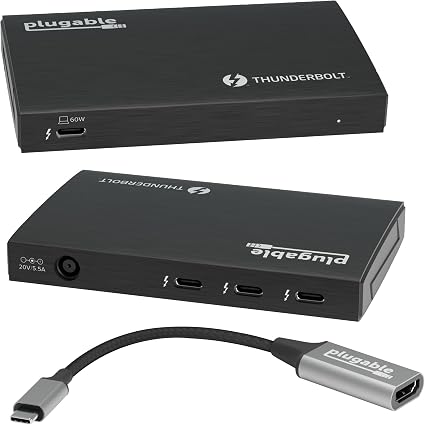Plugable Thunderbolt 4 Hub | 3X Thunderbolt 4 Ports