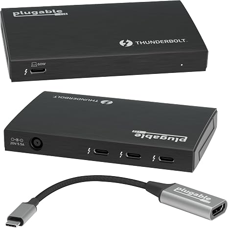 Plugable Thunderbolt 4 Hub | 3X Thunderbolt 4 Ports