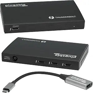 Plugable Thunderbolt 4 Hub | 3X Thunderbolt 4 Ports