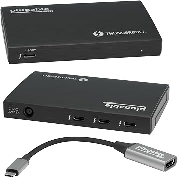 Plugable Thunderbolt 4 Hub | 3X Thunderbolt 4 Ports