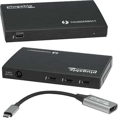 Plugable Thunderbolt 4 Hub | 3X Thunderbolt 4 Ports