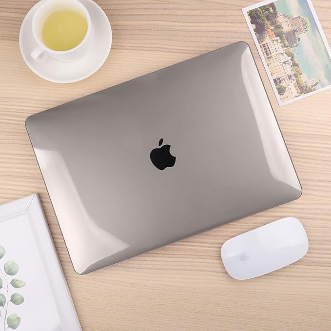 CISSOOK Case for MacBook Pro 13 Inch 2023 2022 2021 2020 Touch Bar, Grey Hard Shell Case Cover for MacBook Pro 13" M2 M1 A2338 A2251 A2289 Model with Keyboard Cover and Screen Protector - Gray