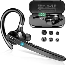 Bluetooth Headset, 90Hrs Bluetooth 5.3 Earpiece, APTX HD Audio, Mute Button - Image 1