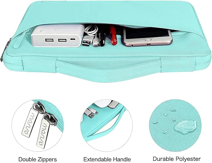 MOSISO Compatible with MacBook Air 13 inch Case M5 2026 M4 2025 M3 M2 2024-2022 A3449 A3240 A3113 A2681,Hard Shell&Sleeve Bag&Keyboard Skin&Webcam Cover&ScreenFilm for MacBook Air 13.6, Turquoise