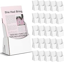 Dianelhall 25 Pcs Cardboard Brochure Holder, Trifold Rack Card Display - Image 1