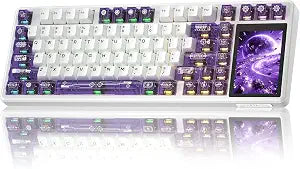 Aula L99 Wireless Mechanical Gaming Creamy Keyboard with Smart Touch Screen