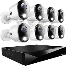 Night Owl 12-Ch Wired DVR System, 8 2K Cams, 1TB HDD, 2-Way Audio