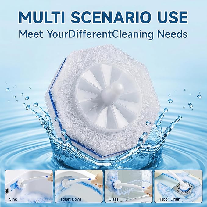 20 Count Toilet Wand Refills Compatible for Clorox, 5X Cleaning Power Toilet Bowl Cleaners & High-Density Disposable Toilet Brush Scrubber - No Falling Apart, Instant Foam Cleaning