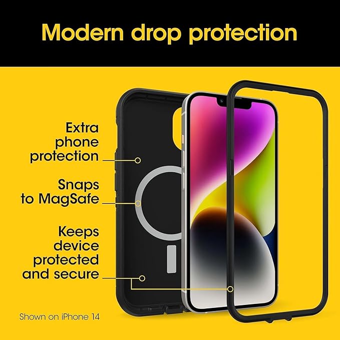 OtterBox iPhone 15, 14, 13, iPhone 17e, 16e Case - Defender Series XT - Built-in MagSafe - Rugged - Port Protection - Lanyard Attachment - Non-Retail Packaging - Orchid Advice