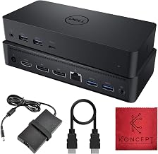 D6000 Dell Docking Station Dual Monitor with USB 3.0 & USB C - Universal Dock with 130W & HDMI Cable (Renewed) - Image 1
